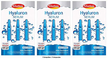 Schaebens Hyaluron SERUM - sofort-Effekt - mehr Feuchtigkeit - 9 x 1 ml für 9 Anwendungen im Sale